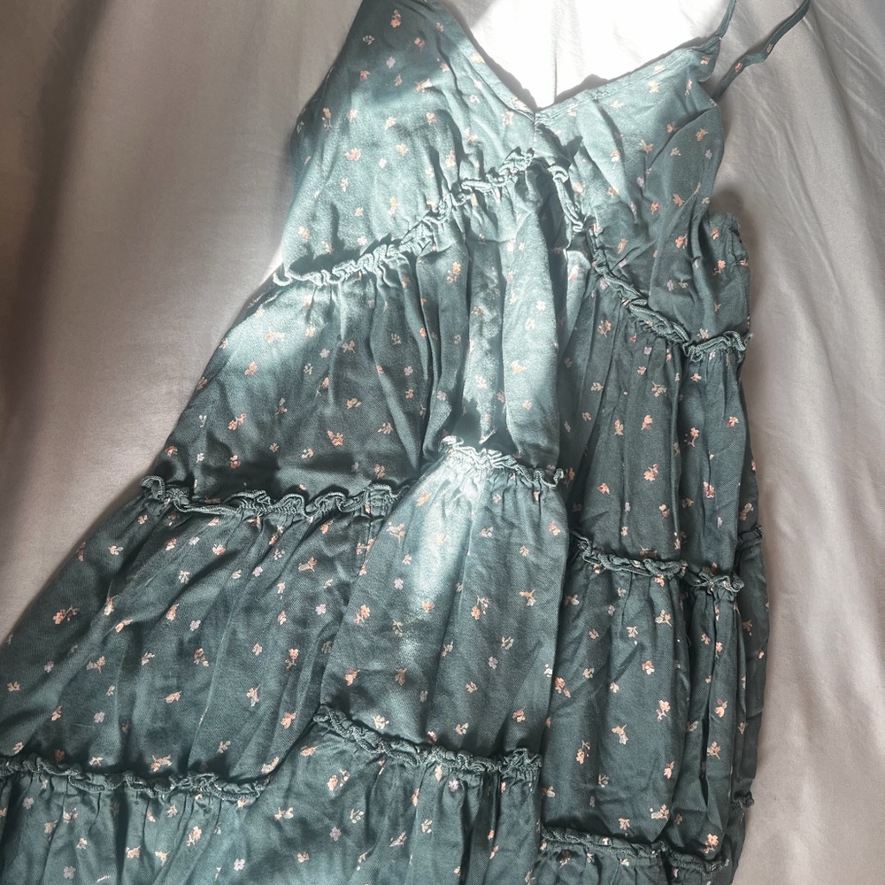 American Age Green Textured Top